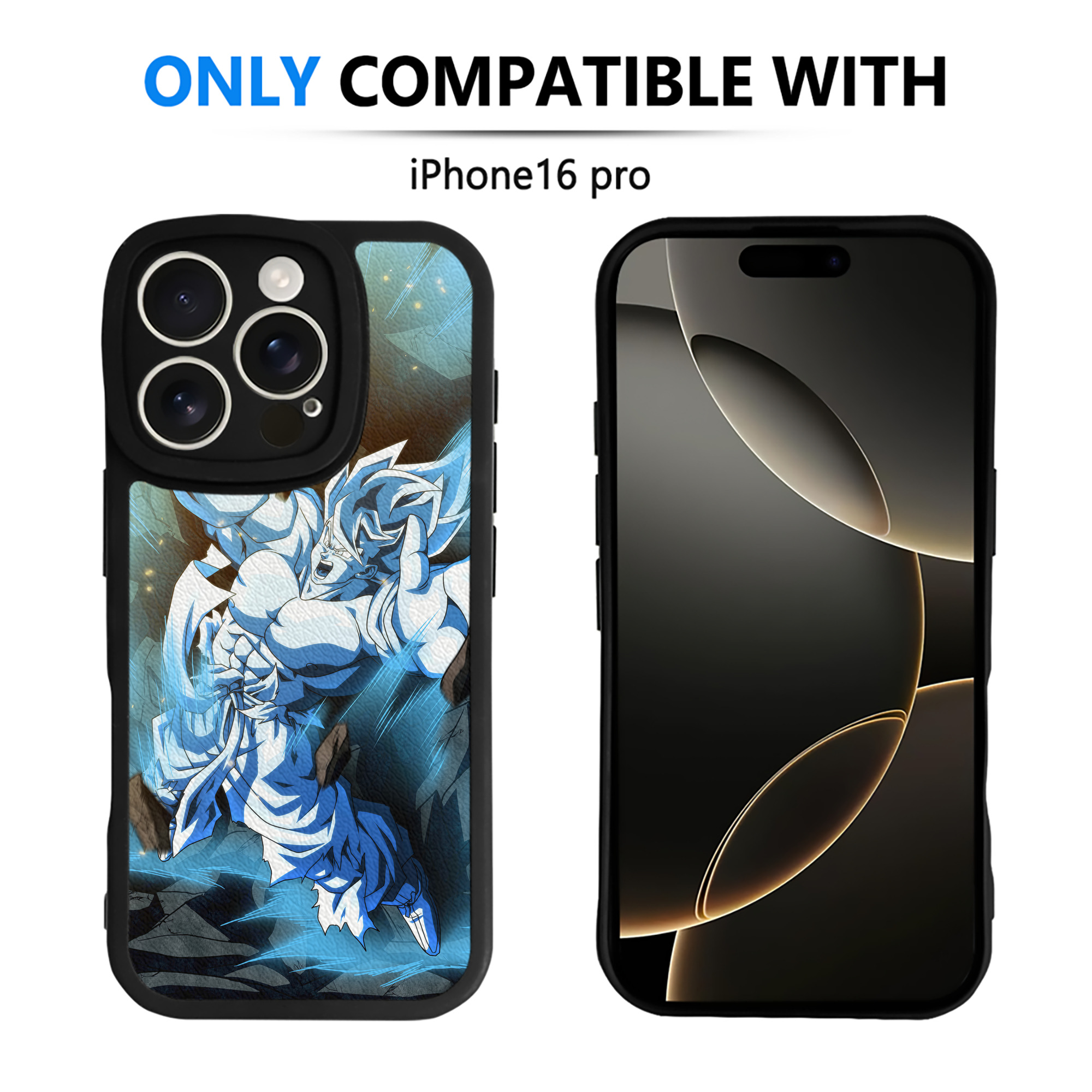 （画像用） ドラゴンボール DRAGON BALL 【iPhone 16シリーズ対応】シリコンスマホケース（レザー調） 材質：シリコン